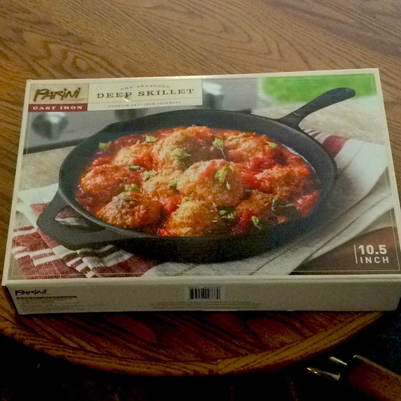 parini Kitchen Parini Cast Iron Pre Seasoned Deep Skillet Poshmark